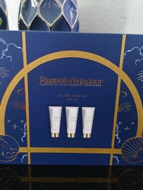 Russell & Windsor Blue Hand Cream Trio - Hydrating Women's Moisturizer